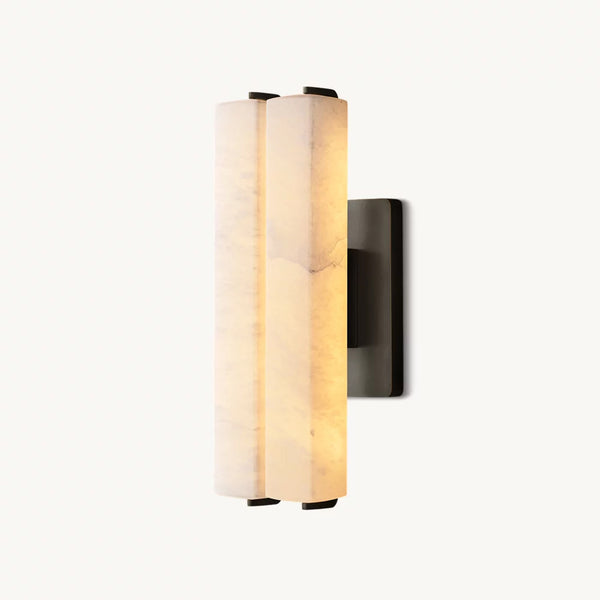 Audubun Alabaster Double Sconce