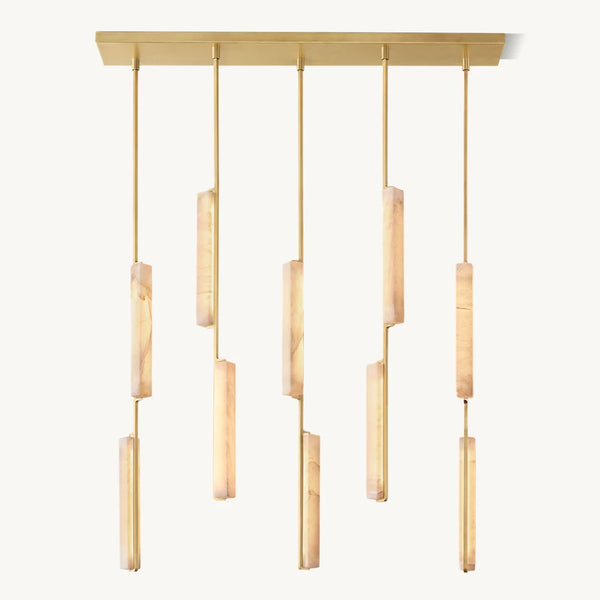 Audubun Alabaster Linear Chandelier
